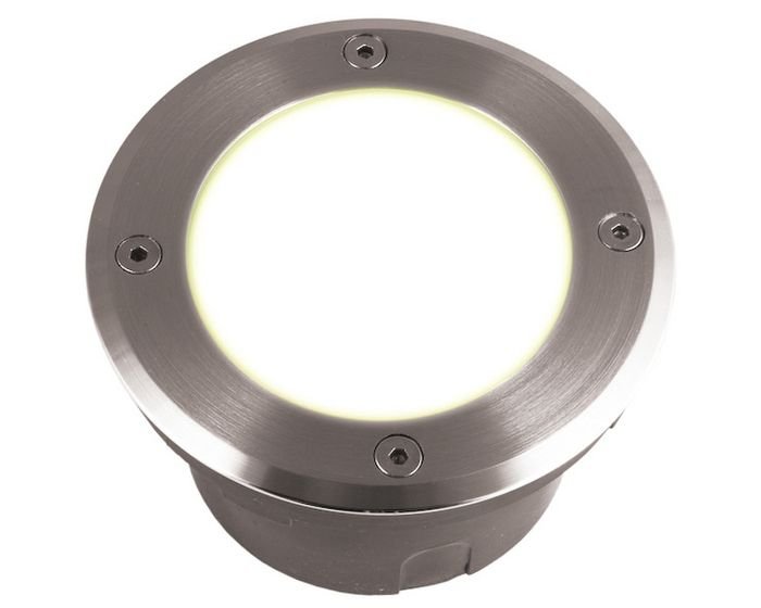 Levně PANIT EST355 Venkovní svítidlo OBLO MICRO kruhová ocel 230V GX53 7W IP67 - PAN INTERN.