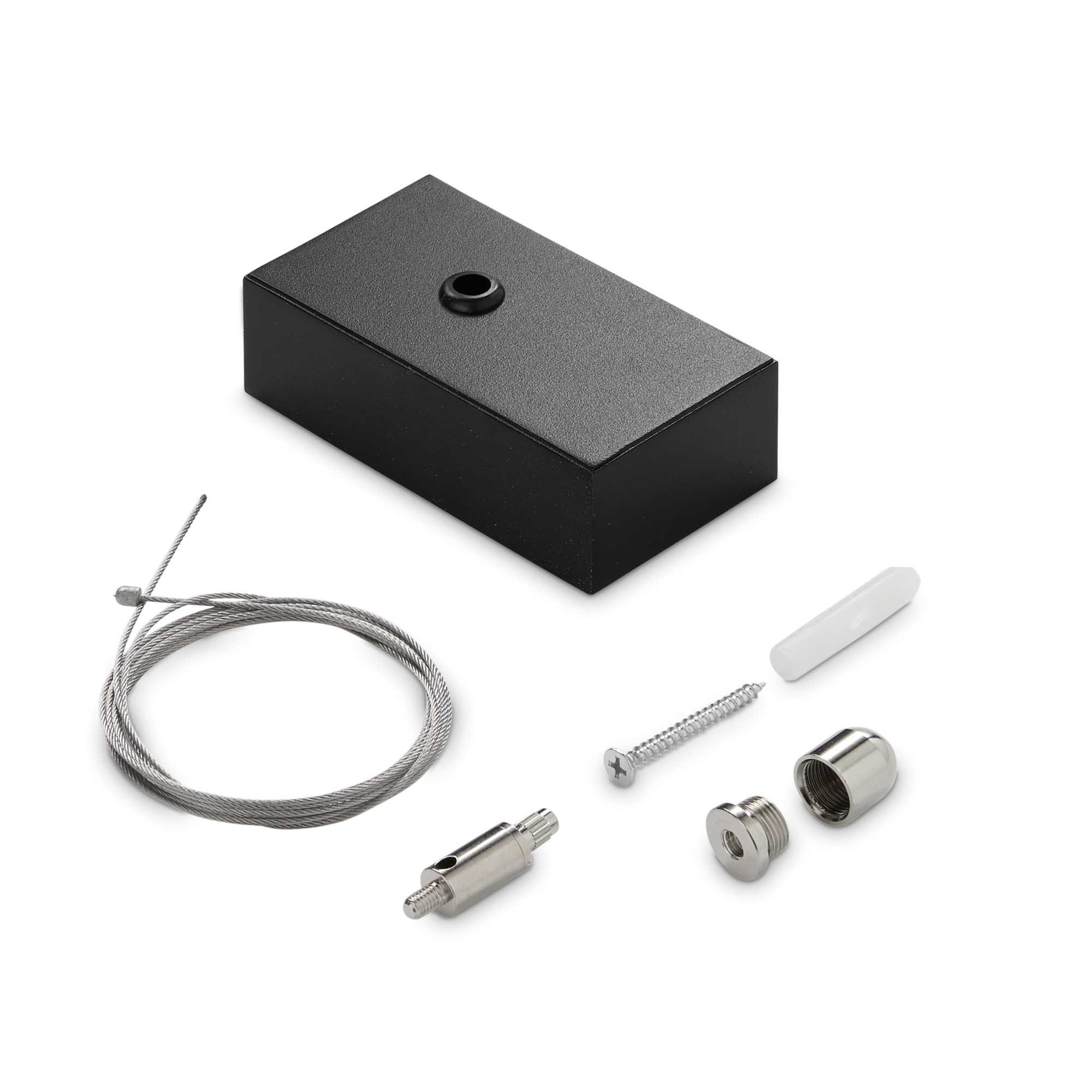 ILUX 276304 Steel závěsná sada jeden ocelový kabel 2 mt + stropní krytka - IDEALLUX