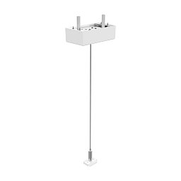 Obrázek pro produkt Ego závěsná sada jeden ocelový kabel 2 mt + stropní krytka - IDEALLUX
