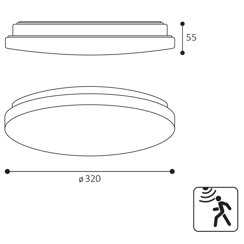 LED2 1470351 LED2 Stropní svítidlo JOTA II 33 HF, W 18W 3000K/4000K bílá - LED2 Lighting (obrázek 3)
