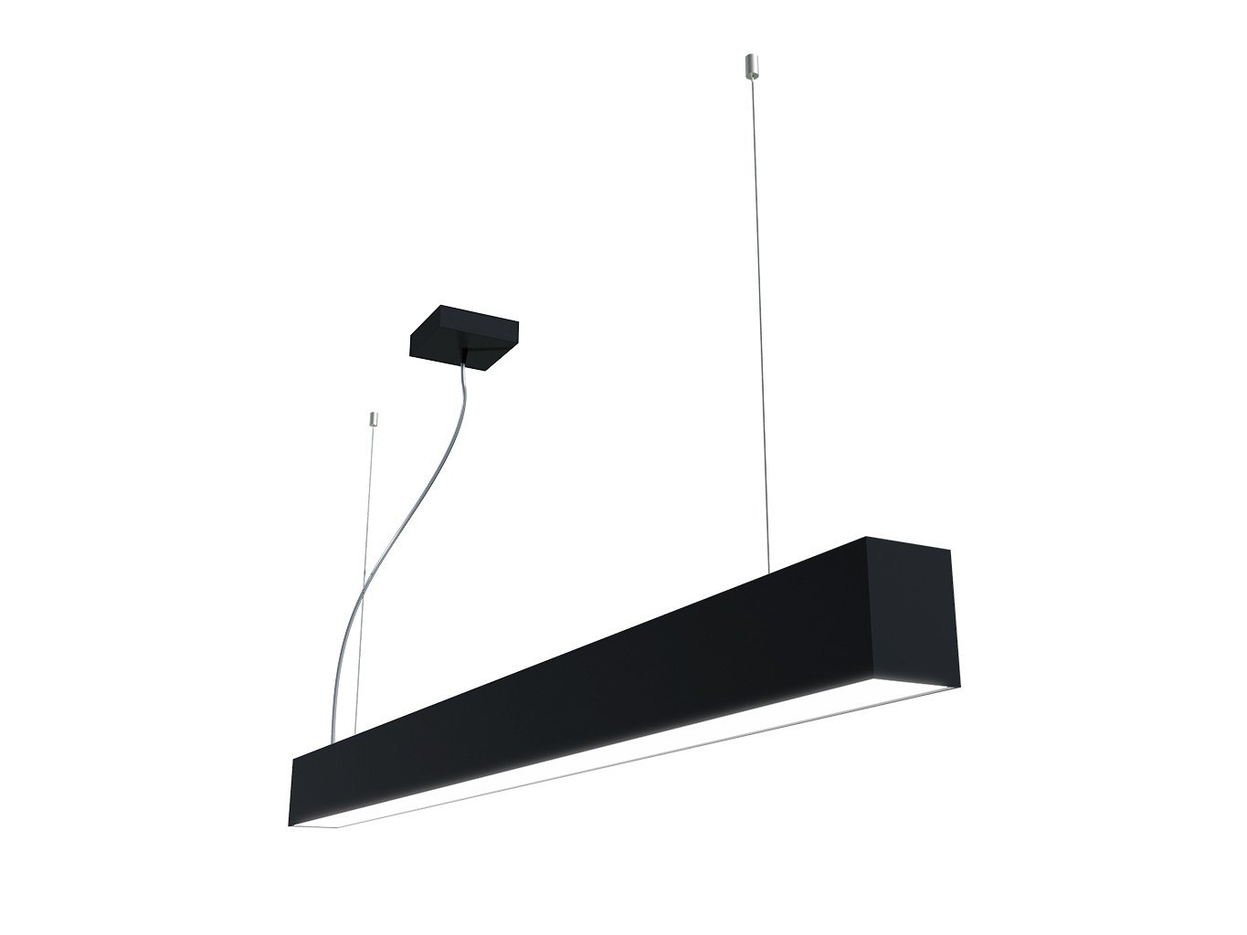 LED2 3314253DTW LED2 Závěsné svítidlo LINO II 120 P-Z, B PRISMA 32W DALI TW 3CCT 3000K/3500/4000K černá - LED2 Lighting (obrázek 3)