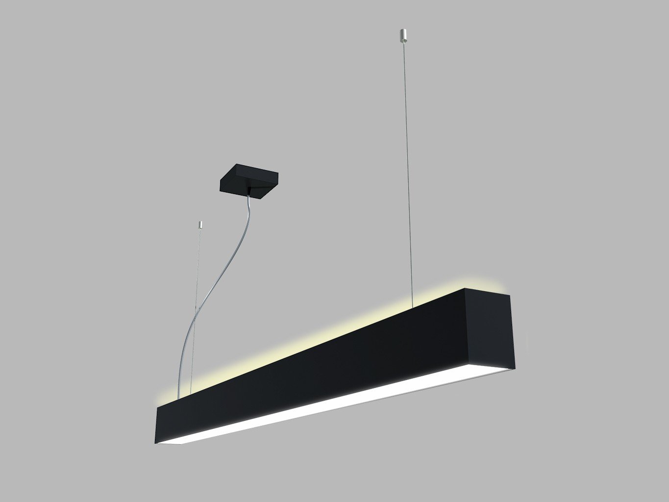 LED2 3314953D LED2 Závěsné svítidlo LINO II 120 P/N-Z, B PRISMA 32W DALI/PUSH DIM 3CCT 3000K/3500/4000K UGR černá - LED2 Lighting