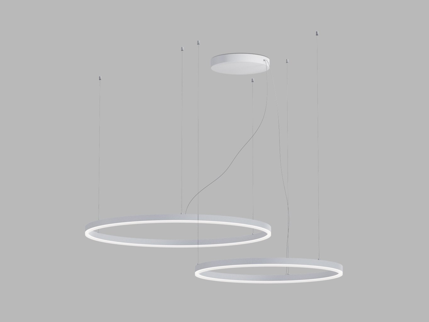 LED2 Závěsné svítidlo CIRCLE SET 2 P-Z, W ZIGBEE TW 104W 3000K-4000K bílá - LED2 Lighting Obrázek produktu LED2 Závěsné svítidlo CIRCLE SET 2 P-Z, W ZIGBEE TW 104W 3000K-4000K bílá - LED2 Lighting
