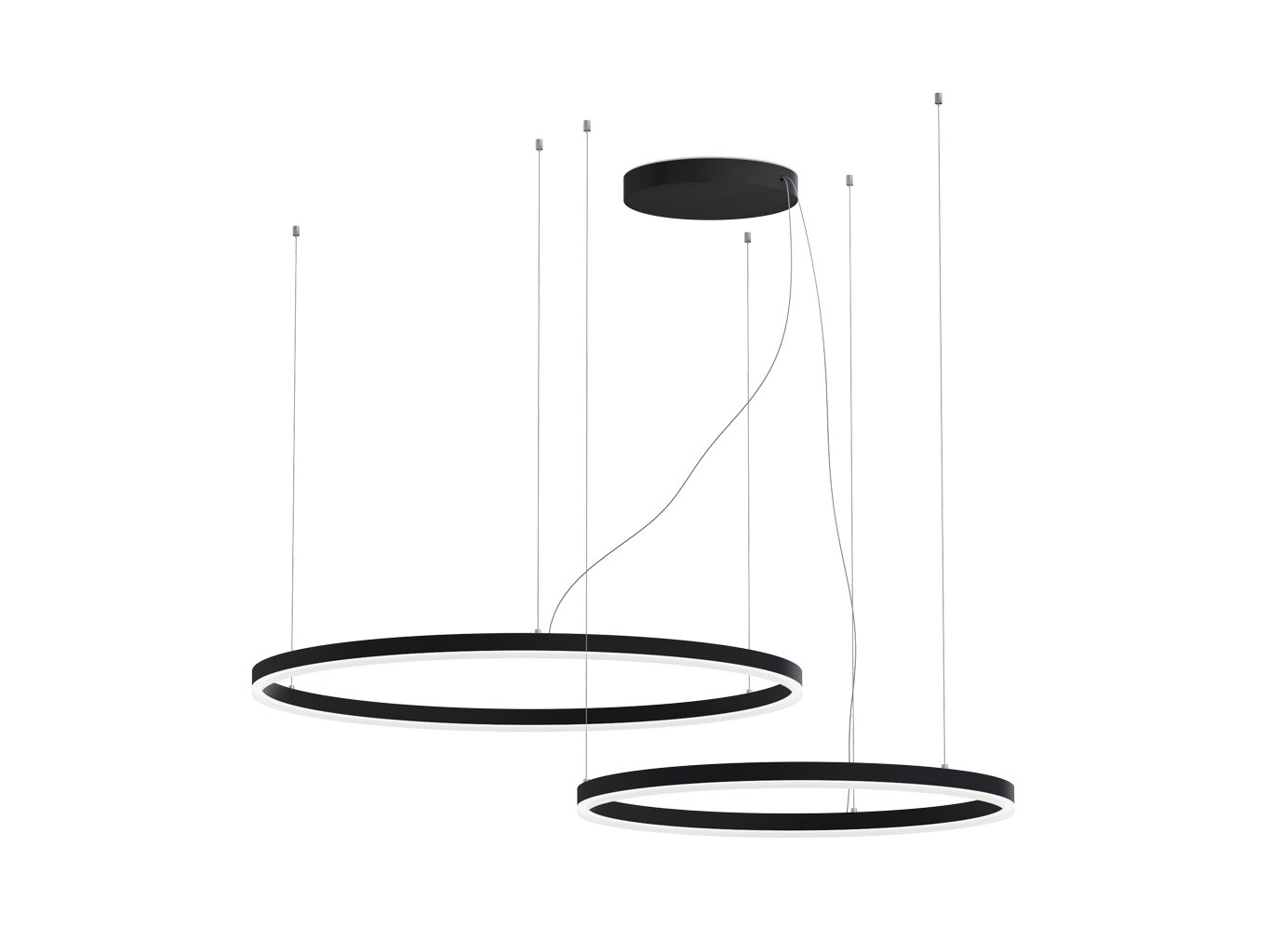 Obrázek produktu LED2 Závěsné svítidlo CIRCLE SET 2 P-Z, B ZIGBEE TW 104W 3000K-4000K černá - LED2 Lighting 2 Obrázek produktu LED2 Závěsné svítidlo CIRCLE SET 2 P-Z, B ZIGBEE TW 104W 3000K-4000K černá - LED2 Lighting 2