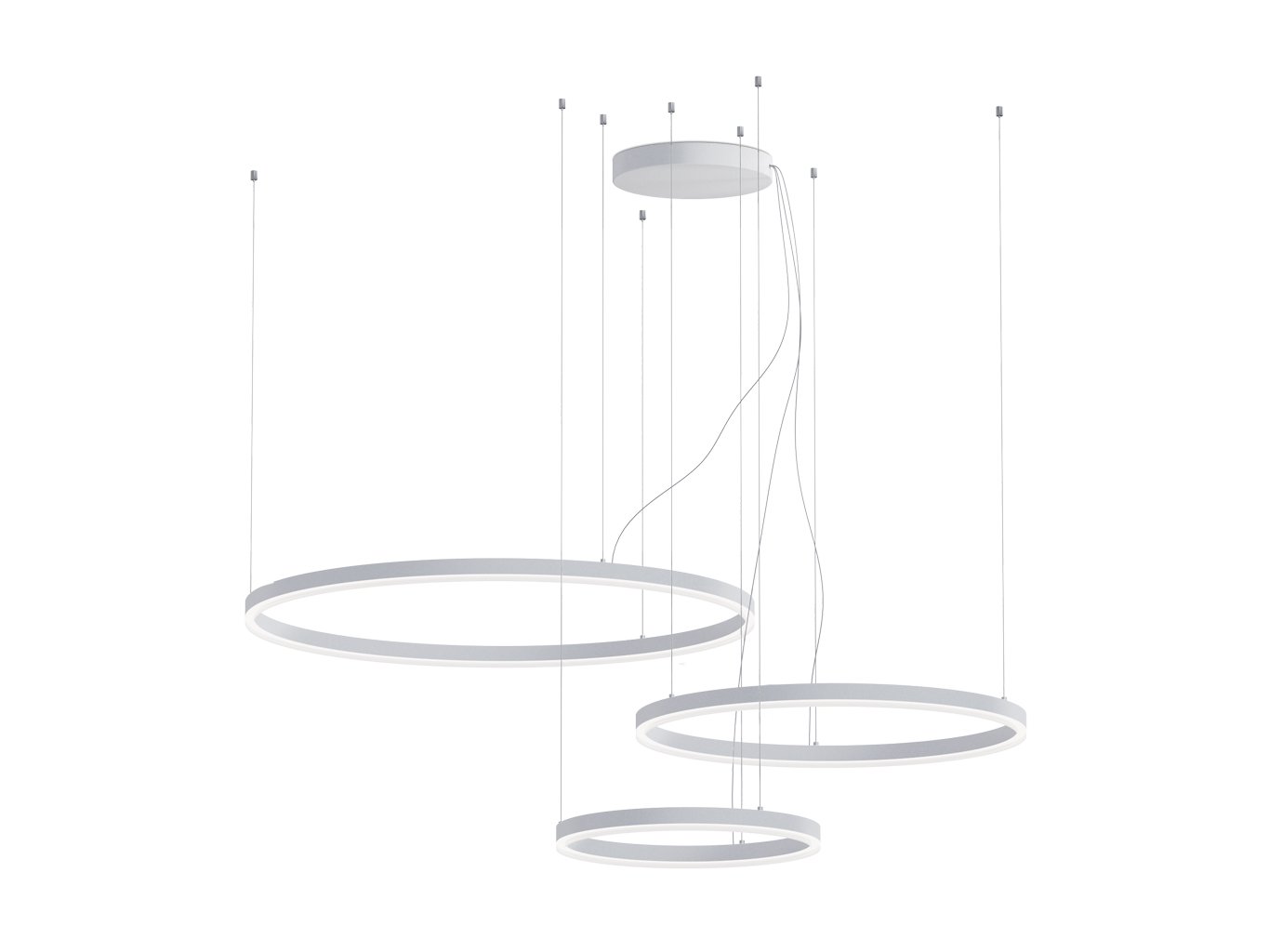 Obrázek produktu LED2 Závěsné svítidlo CIRCLE SET 3 P-Z, W DALI TW/PUSH TW 136W 3000K-4000K bílá - LED2 Lighting 2 Obrázek produktu LED2 Závěsné svítidlo CIRCLE SET 3 P-Z, W DALI TW/PUSH TW 136W 3000K-4000K bílá - LED2 Lighting 2