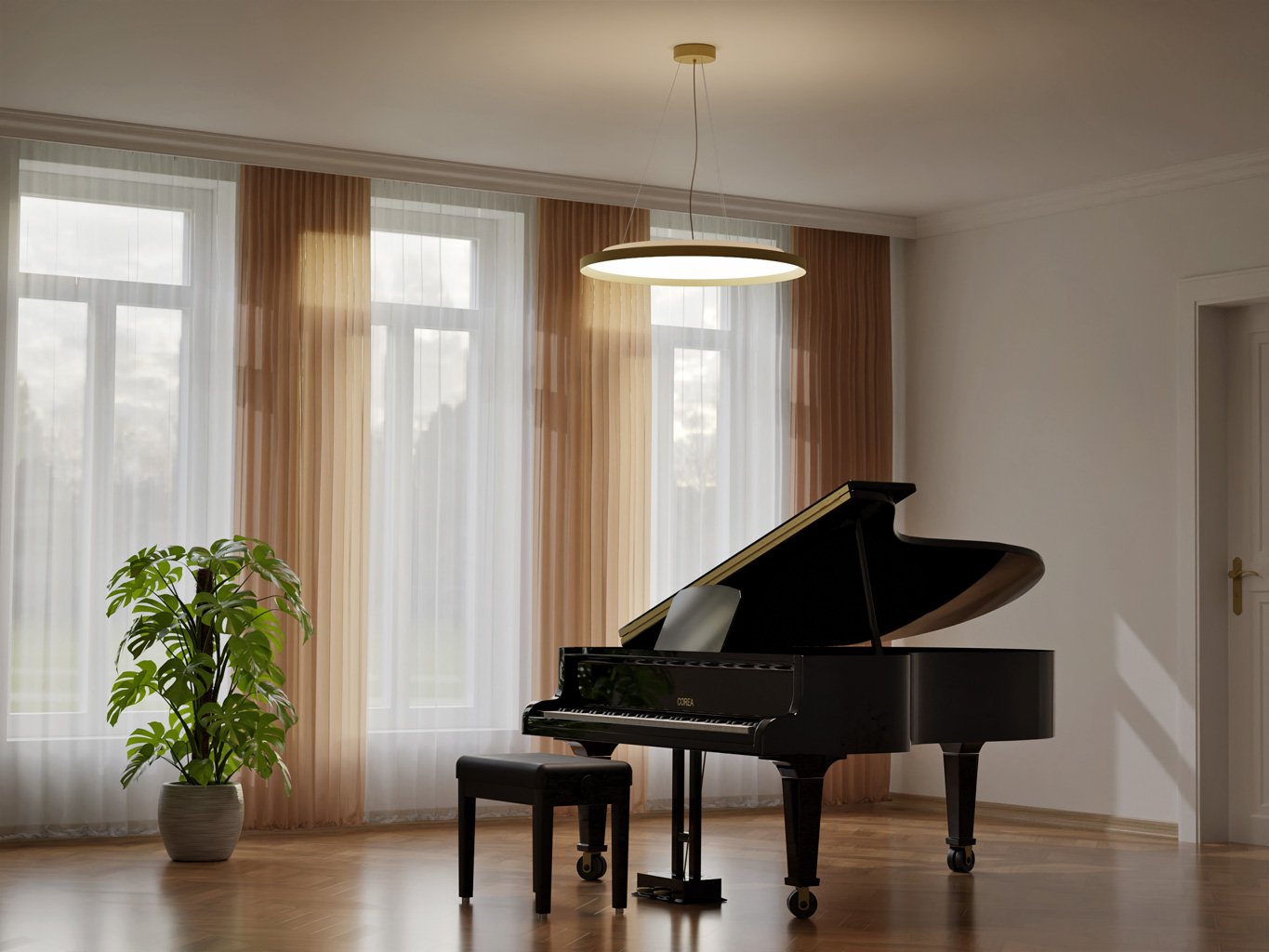 Obrázek produktu LED2 Závěsné svítidlo MOON 80 P/N-Z, BCH CASAMBI TW 88W (76+12) 3000K-4000K černá/šampaň - LED2 Lighting 4 Obrázek produktu LED2 Závěsné svítidlo MOON 80 P/N-Z, BCH CASAMBI TW 88W (76+12) 3000K-4000K černá/šampaň - LED2 Lighting 4