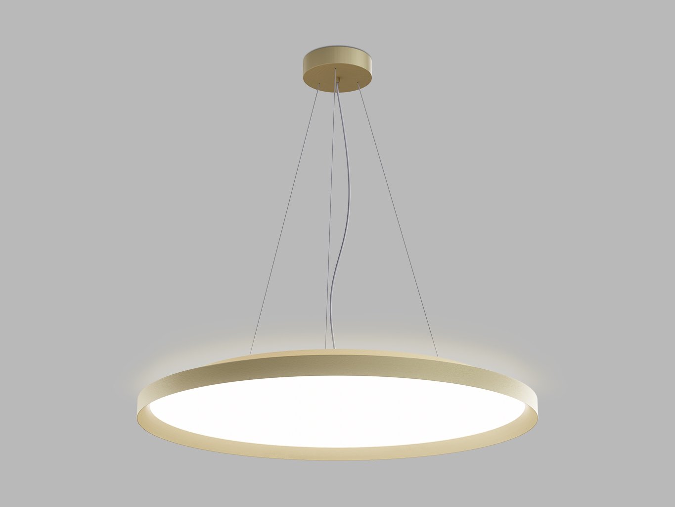 Levně LED2 3275057CSTW LED2 Závěsné svítidlo MOON 80 P/N-Z, G CASAMBI TW 88W (76+12) 3000K-4000K zlatá - LED2 Lighting