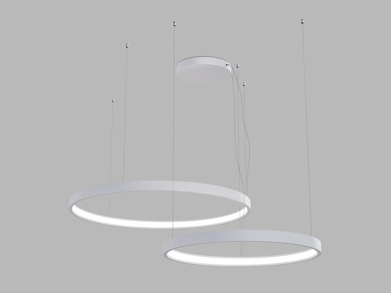 LED2 3275351ZBTW LED2 Závěsné svítidlo CIRO SET 2 P-Z, W ZIGBEE TW 100W 3000K-4000K bílá - LED2 Lighting