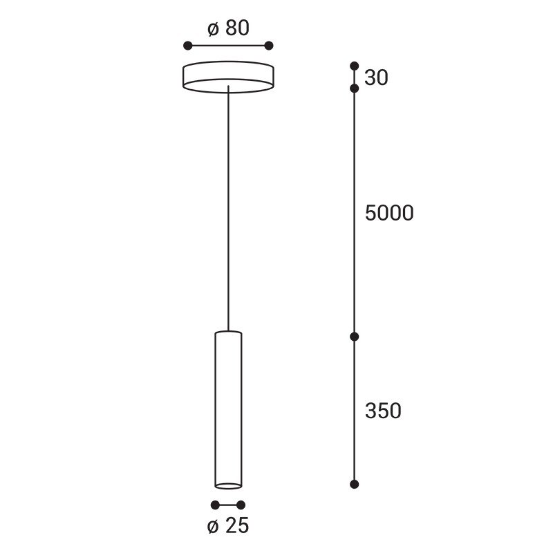 LED2 3490833 LED2 Závěsné svítidlo MIKY SLIM 35 Z, B 3W 3000K UGR černá - LED2 Lighting (obrázek 3)