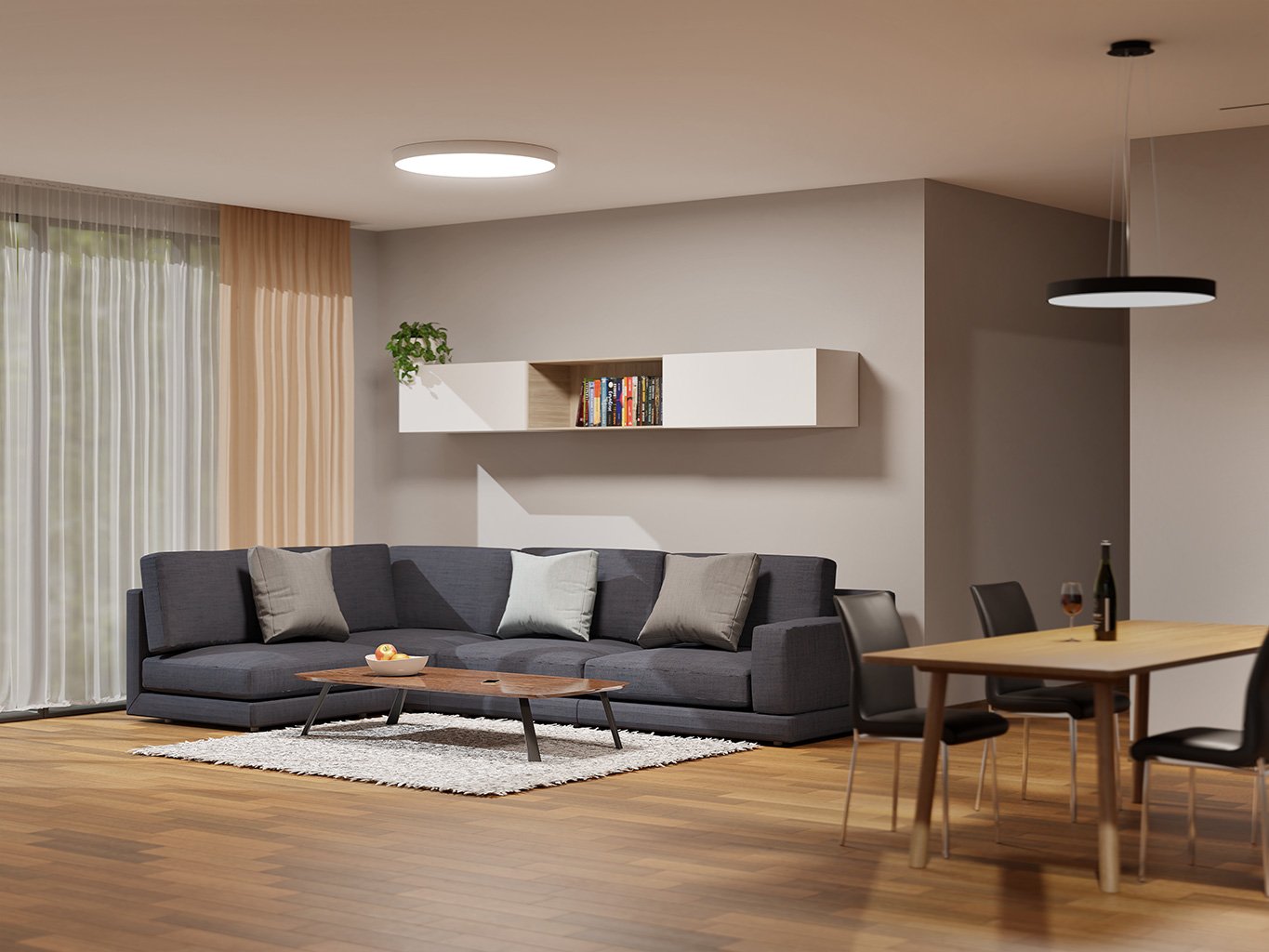 LED2 1274253 VÝPRODEJ LED2 Stropní svítidlo MONO SLIM 40, B 30W 2CCT 3000K/4000K černá - LED2 Lighting (obrázek 5)