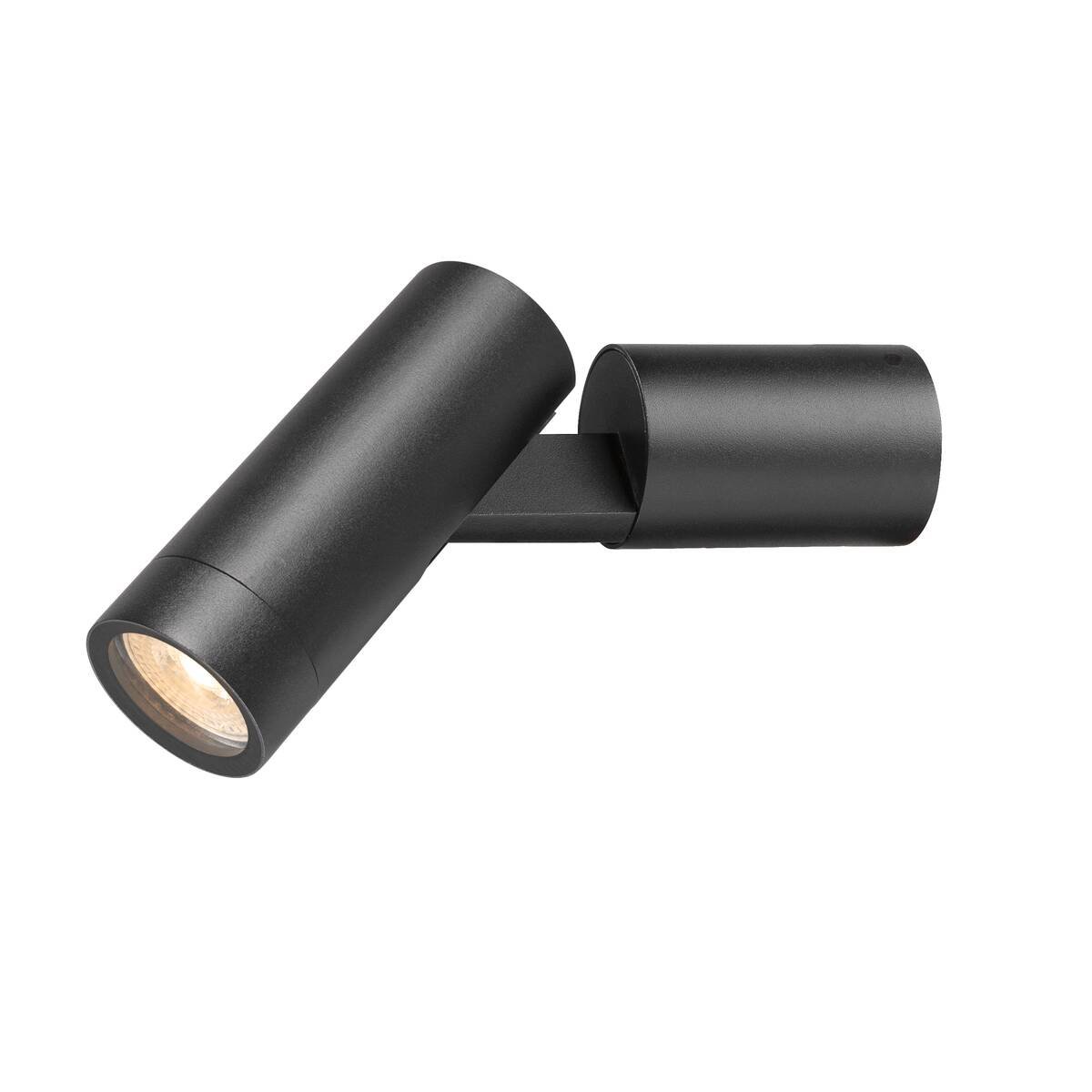 LA 1007653 S-TUBE nástěnné přisazené svítidlo, kulaté, GU10, 1x max. 10 W, černá - BIG WHITE (SLV)