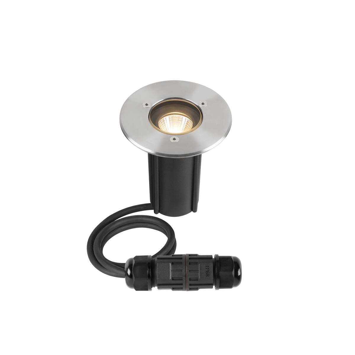 LA 1007680 DASAR® S svítidlo pro vestavbu do země, 4 W, 3000 K, 24°, IP67, válcové, antracit - BIG WHITE (SLV)