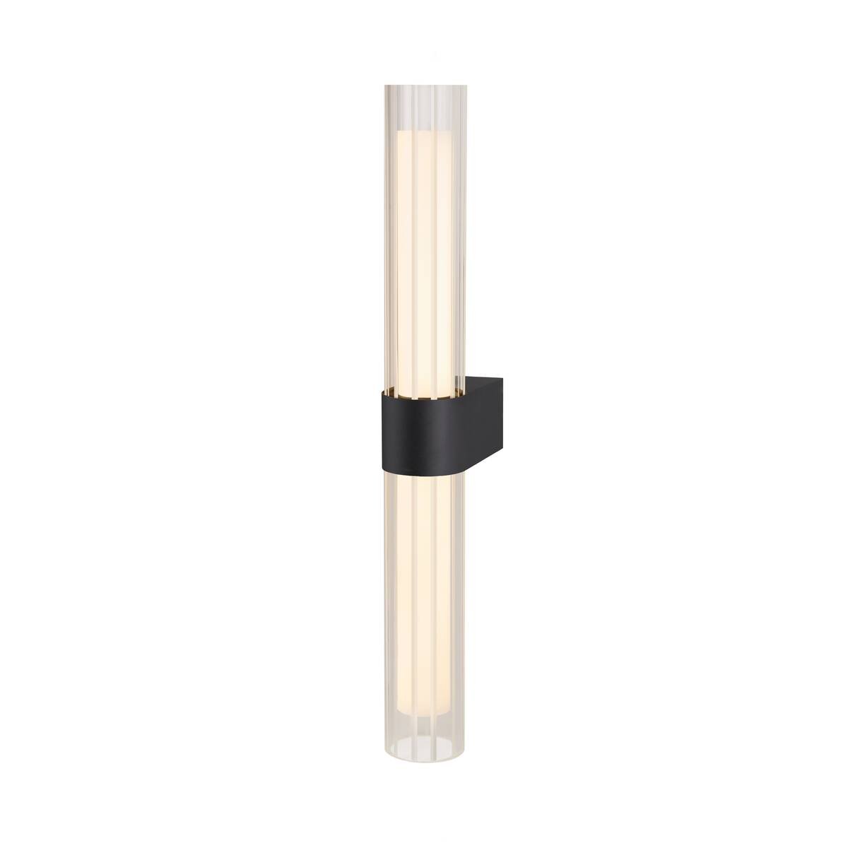 LA 1007618 LYGANT double nástěnné přisazené svítidlo, 3000 K, 11 W, černá - BIG WHITE (SLV)