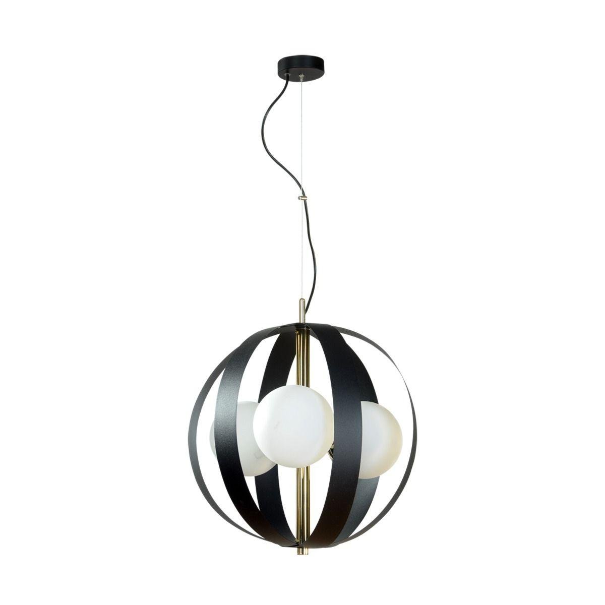 ZUMA 133867-025793 1137 závěsné svítidlo NELA 40 cm černá-zlatá - ZUMALINE