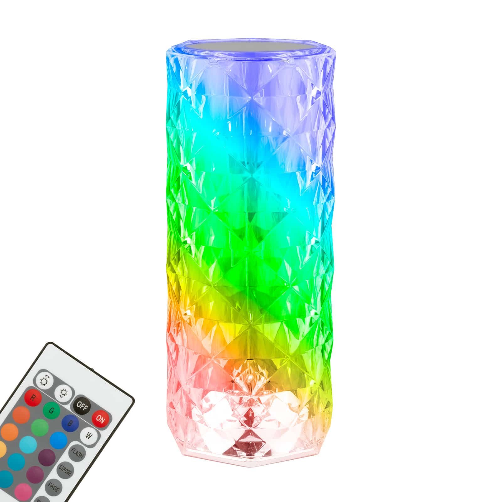 BRILO 7463010 LED nabíjecí stolní lampa, 21,5 cm, 2,3W, 65lm transparentní - BRILONER