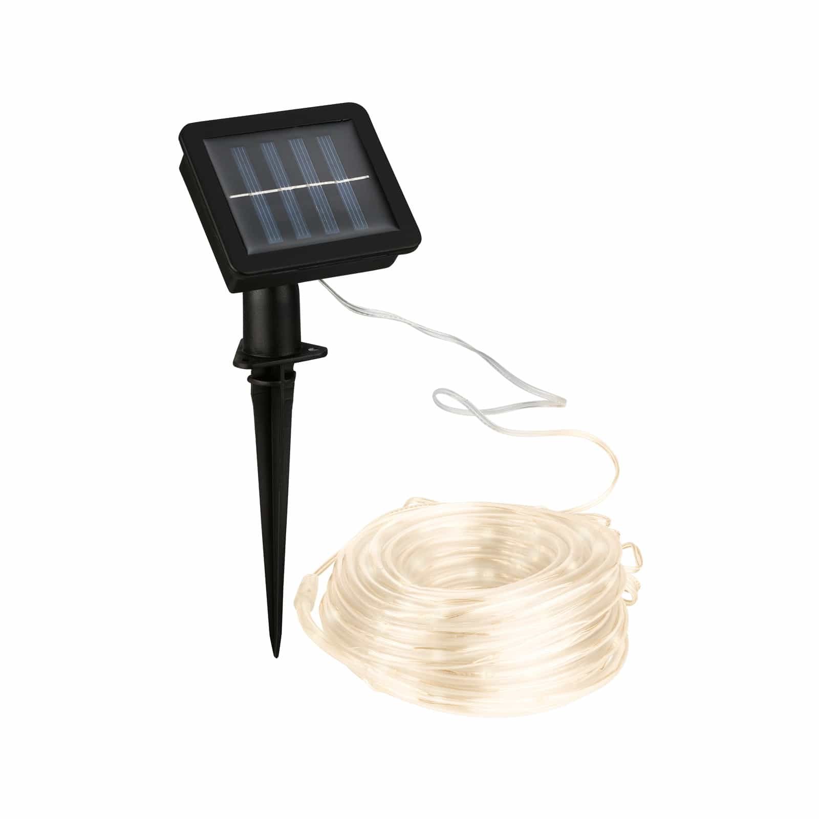 BRILO 2320100 LED pásek, 1000 cm, solární, 3000K, transparentní - BRILONER