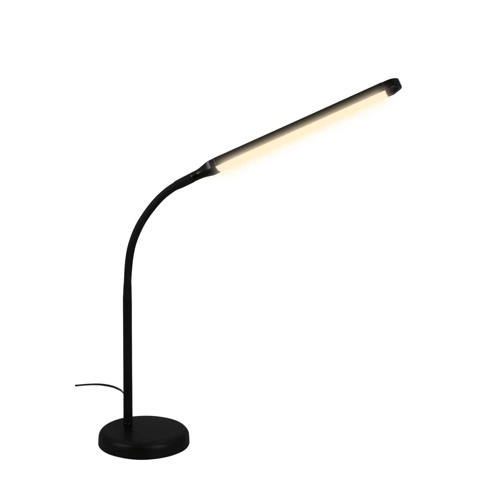 BRILO 7472015 LED stolní lampa, 37 cm, paměť, 6W, 600lm, černá - BRILONER