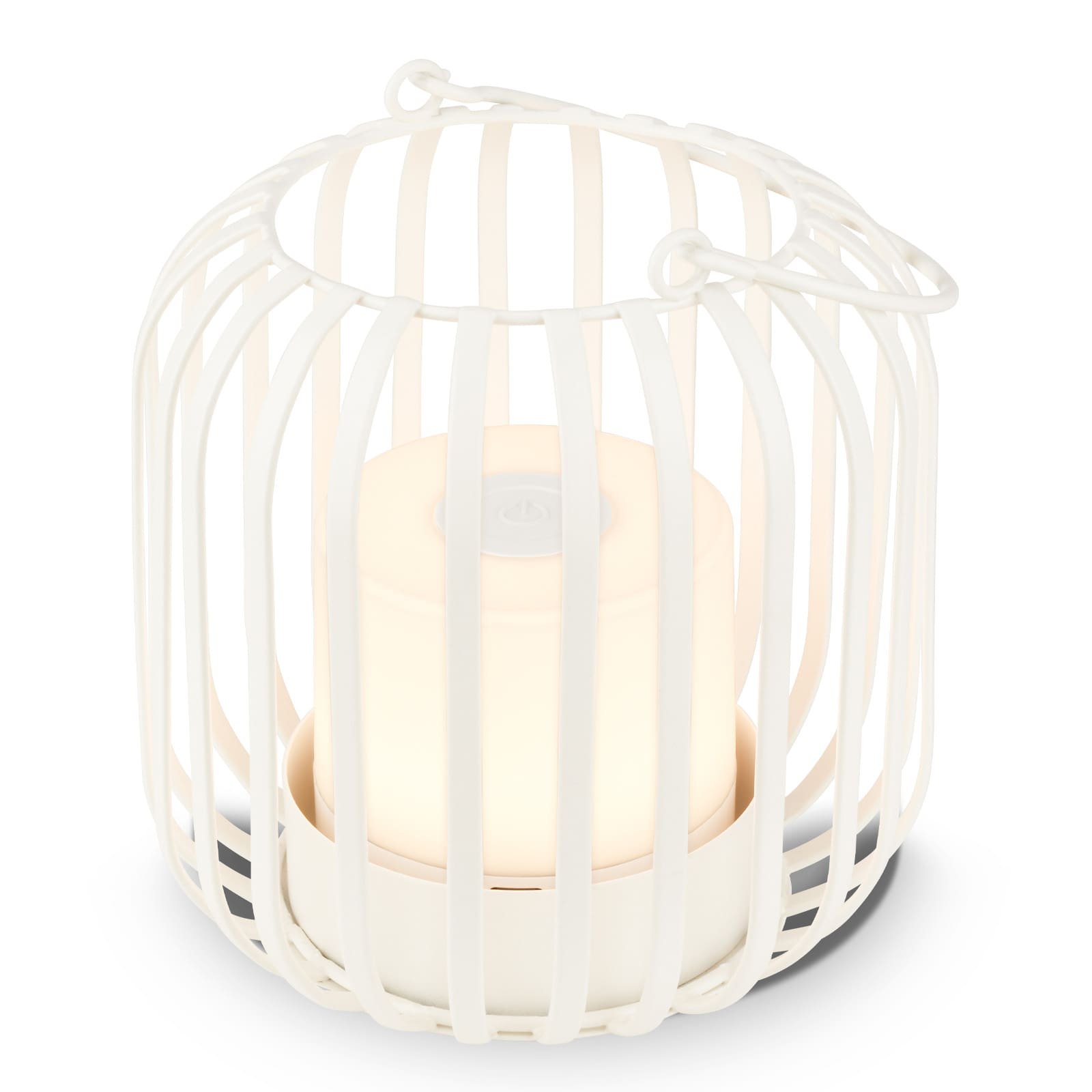 Levně BRILO 7479016 LED nabíjecí stolní lampa, 13 cm, 2W, 150lm, bílé-zlatá - BRILONER