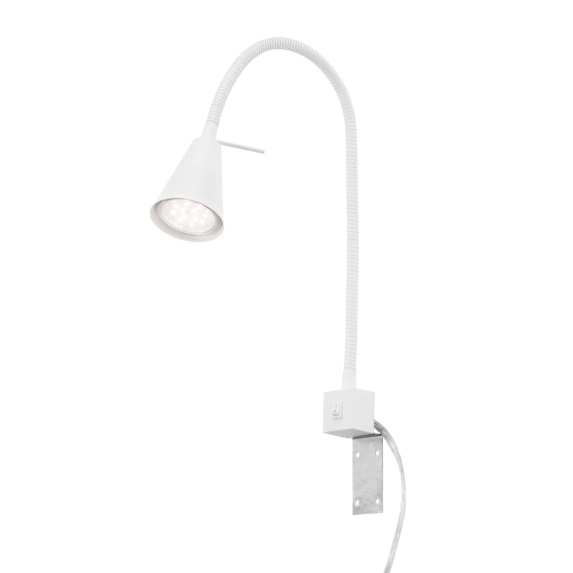 BRI 2080-016 Flexibilní nástěnné svítidlo 40,3 cm 1xGU10 5W 400lm bílé - BRILONER