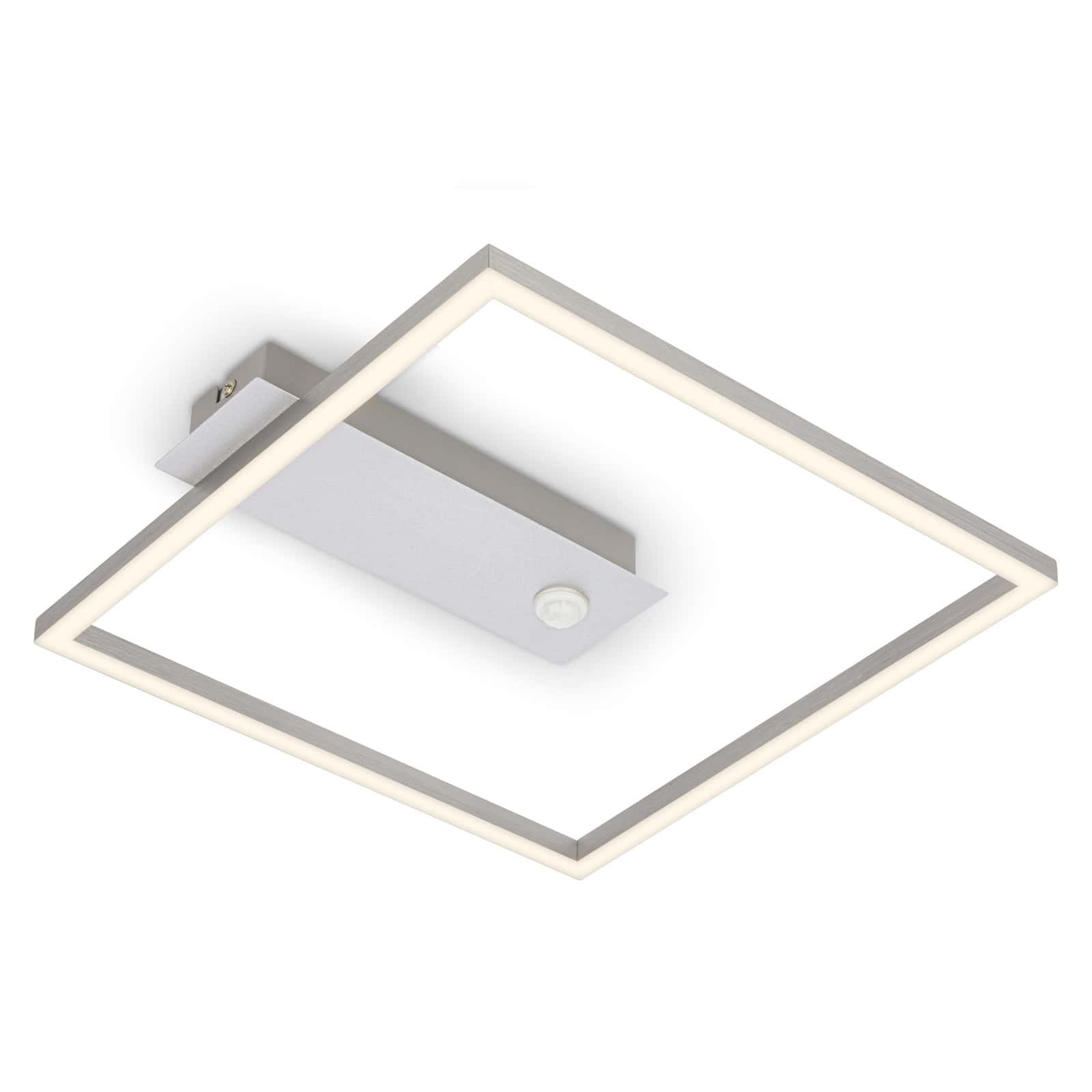 BRILO 3770019 LED stropní svítidlo s čidlem, 32 cm, 14W, 400lm, hliník - BRILONER