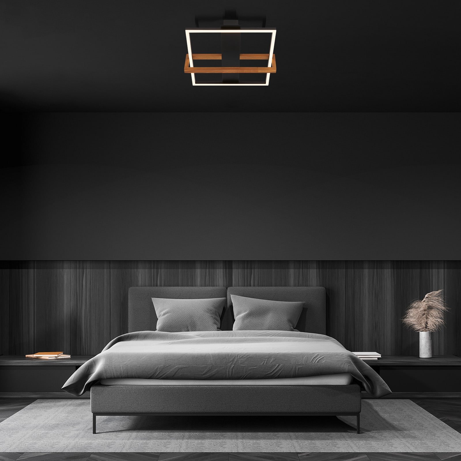 BRILO 3775015 LED stropní svítidlo, 34,5 cm, 14W, 400lm, černá - BRILONER (obrázek 3)