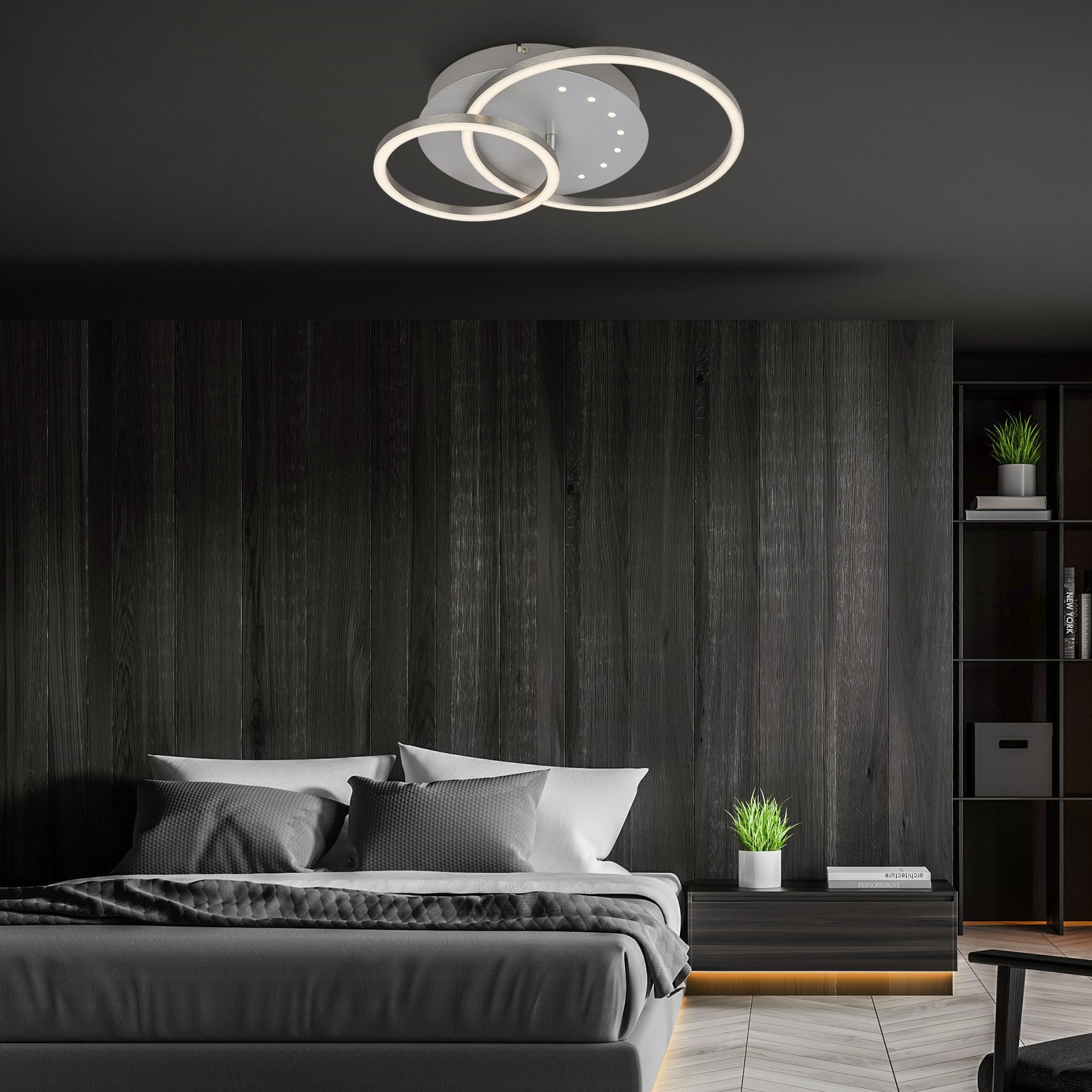 BRILO 3773019 LED stropní svítidlo, 40 cm, paměť, 26W, 2550lm, hliník - BRILO (obrázek 5)