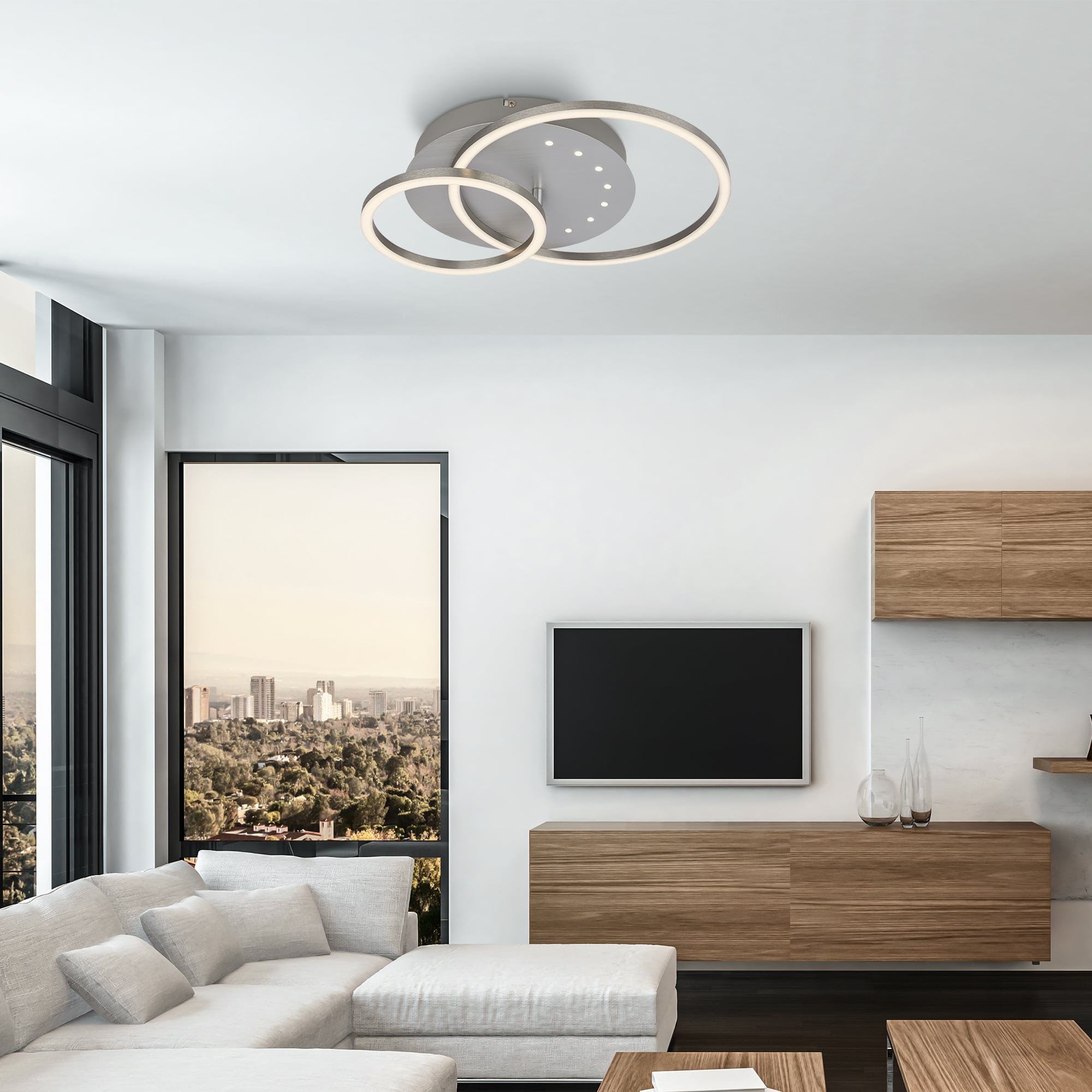 BRILO 3773019 LED stropní svítidlo, 40 cm, paměť, 26W, 2550lm, hliník - BRILO (obrázek 6)