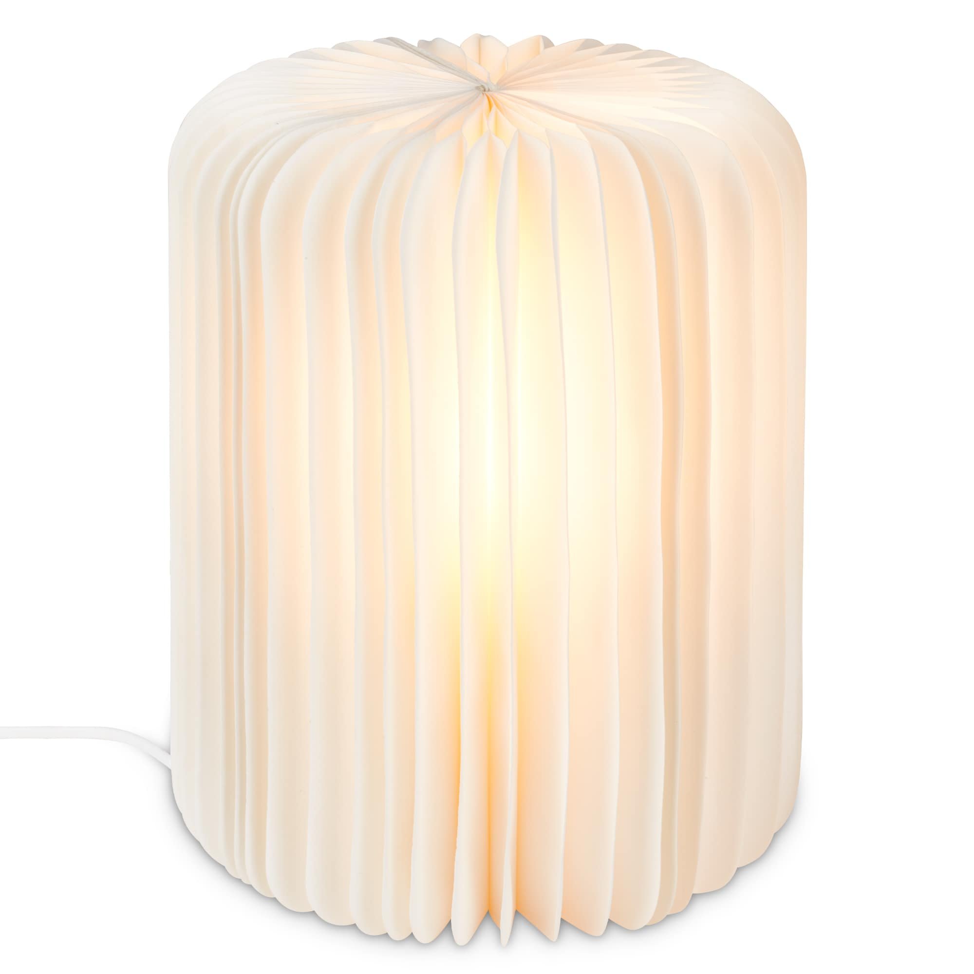BRILO 7495016 Stolní lampa papír 25 cm 1x E14 max. 6 W bílé - BRILONER