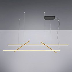 Obrázek pro produkt Závěsné svítidlo Overlap Decò DALI/PUSH bronz / černý kabel UP 40W 3100lm / DOWN 70W 5400lm 3000K - Team Italia