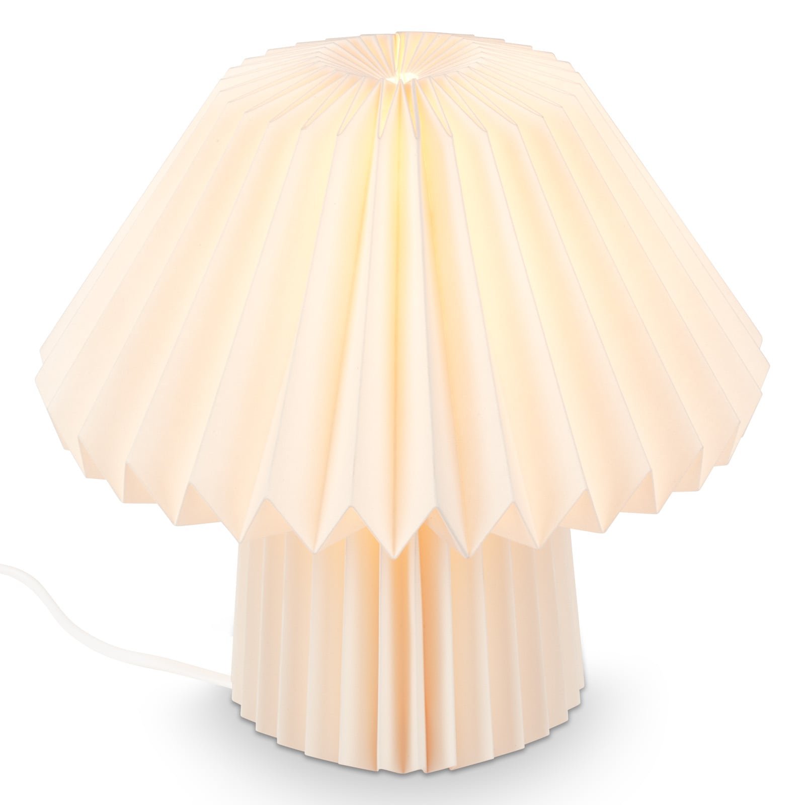 Levně BRILO 7492016 Stolní lampa 27 cm 1x E14 max. 6 W bílé - BRILONER