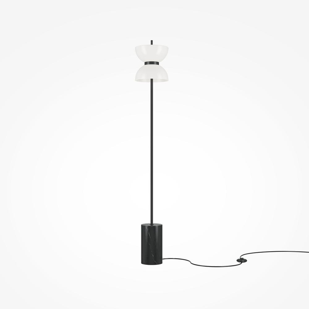 M MOD178FL-L11B3K Stojací lampa Kyoto 3000K 11W teplá bílá 1300lm černý kov - MAYTONI