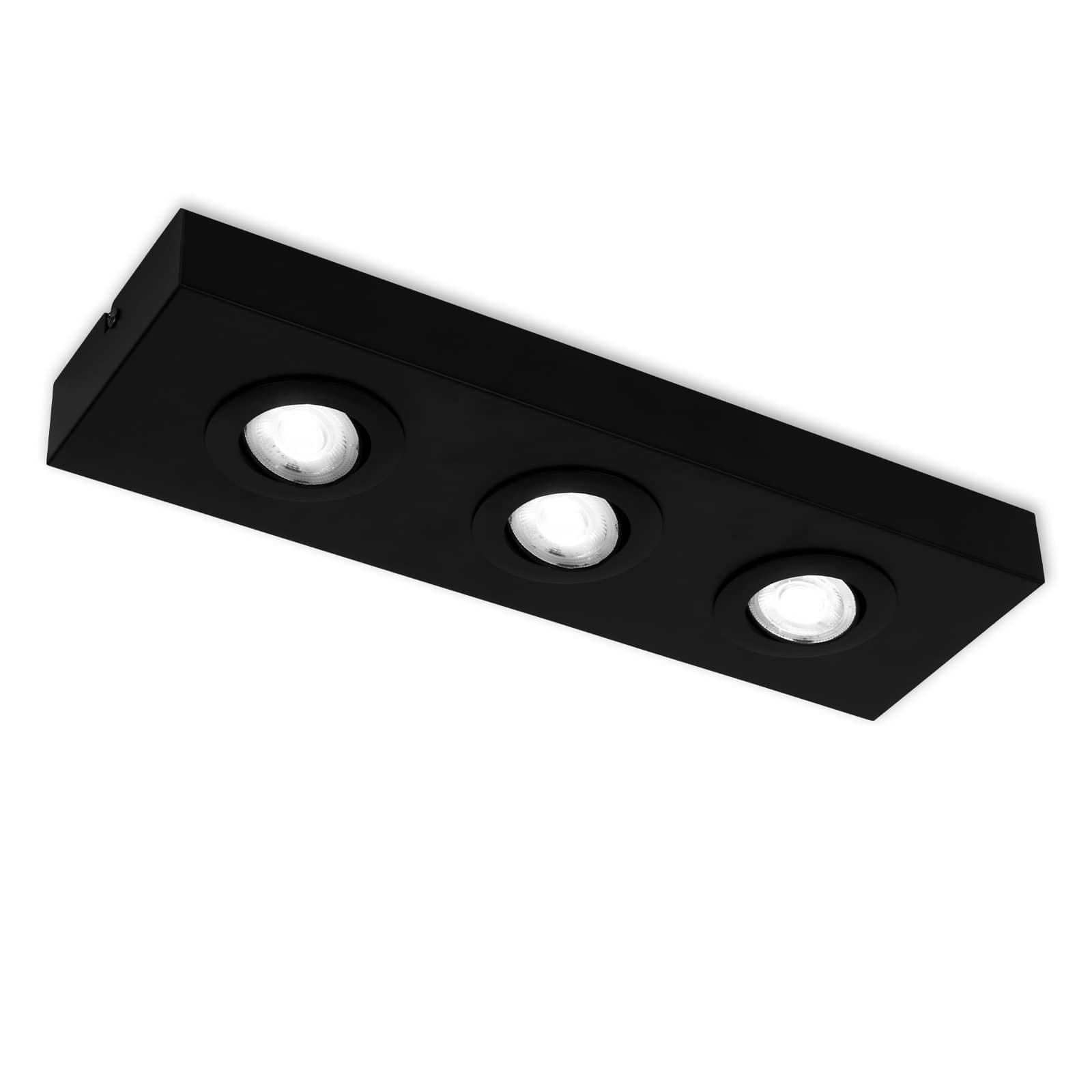 Levně BRI 3996035 CTS LED stropní svítidlo, 38,5 cm, 4W, 460lm, černá - BRILONER