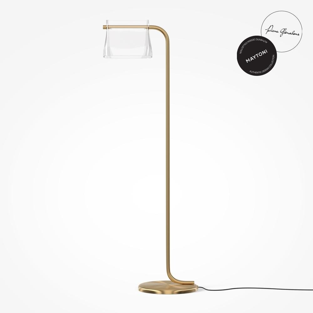 M MOD170FL-L8BS3K Stojací lampa Cabaret 3000K 8W teplá bílá 850lm mosaz kov - MAYTONI