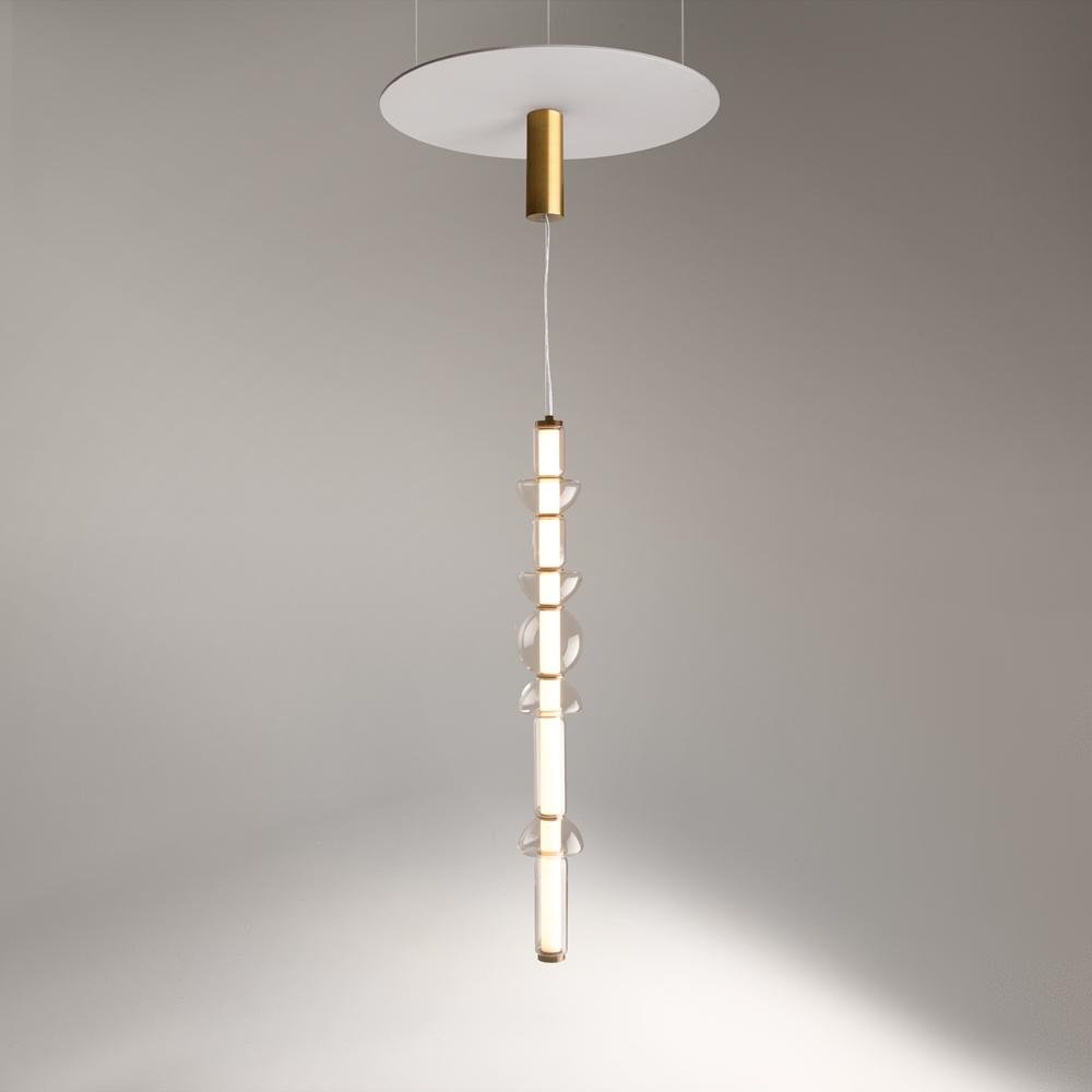 M MOD210PL-L39BS3K Závěsné svítidlo Cosmo 3000K 39W 4800lm teplá bílá mosaz kov designové - MAYTONI (obrázek 3)