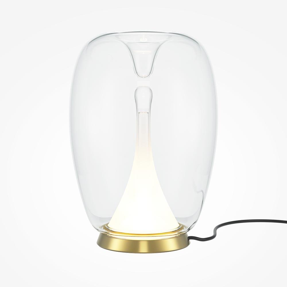 M MOD282TL-L15G3K1 Stolní lampa Splash 3000K 9W teplá bílá 800lm zlatá hliník/průhledné sklo - MAYTONI