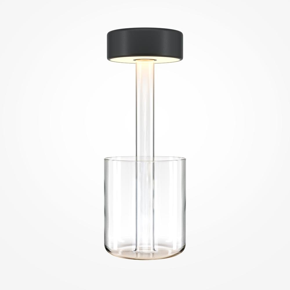 M MOD229TL-L3B3K1 Stolní lampa AI Collaboration 2200/4000K 3W nastavitelná bílá černá sklo stmívatelná na baterie - MAYTONI