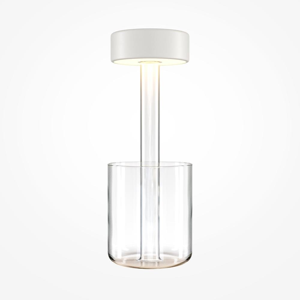 M MOD229TL-L3W3K1 Stolní lampa AI Collaboration 3W nastavitelná bílá 120lm bílá sklo stmívatelná bateriová - MAYTONI