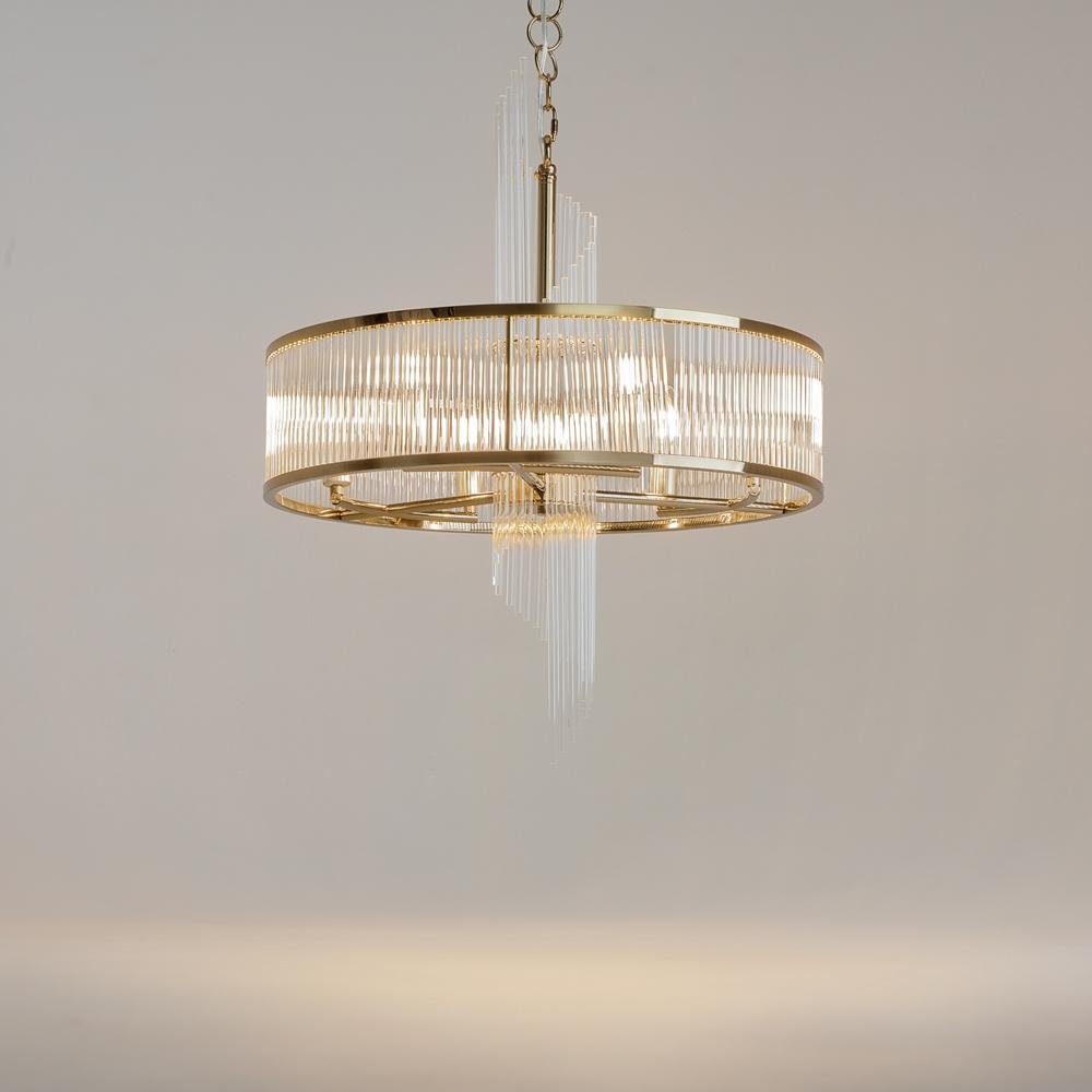 M MOD174PL-06G Závěsné svítidlo Frame E14 6x60W zlatá kov křišťálový design - MAYTONI (obrázek 3)