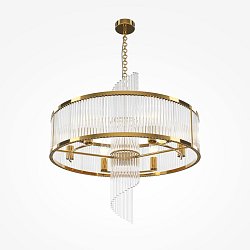Obrázek pro produkt Závěsné svítidlo Frame E14 6x60W zlatá kov křišťálový design - MAYTONI
