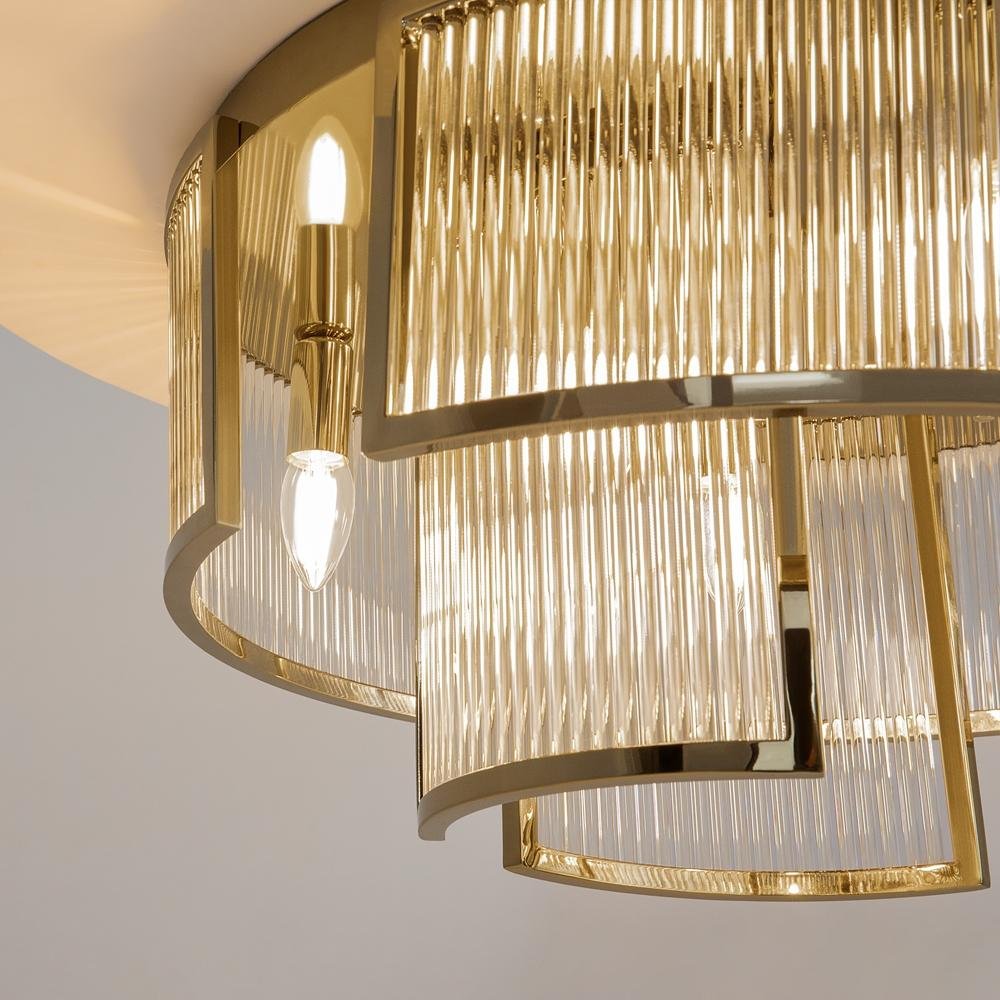 M MOD174CL-06G Stropní svítidlo Frame E14 6x60W zlatá kov sklo designové - MAYTONI (obrázek 4)