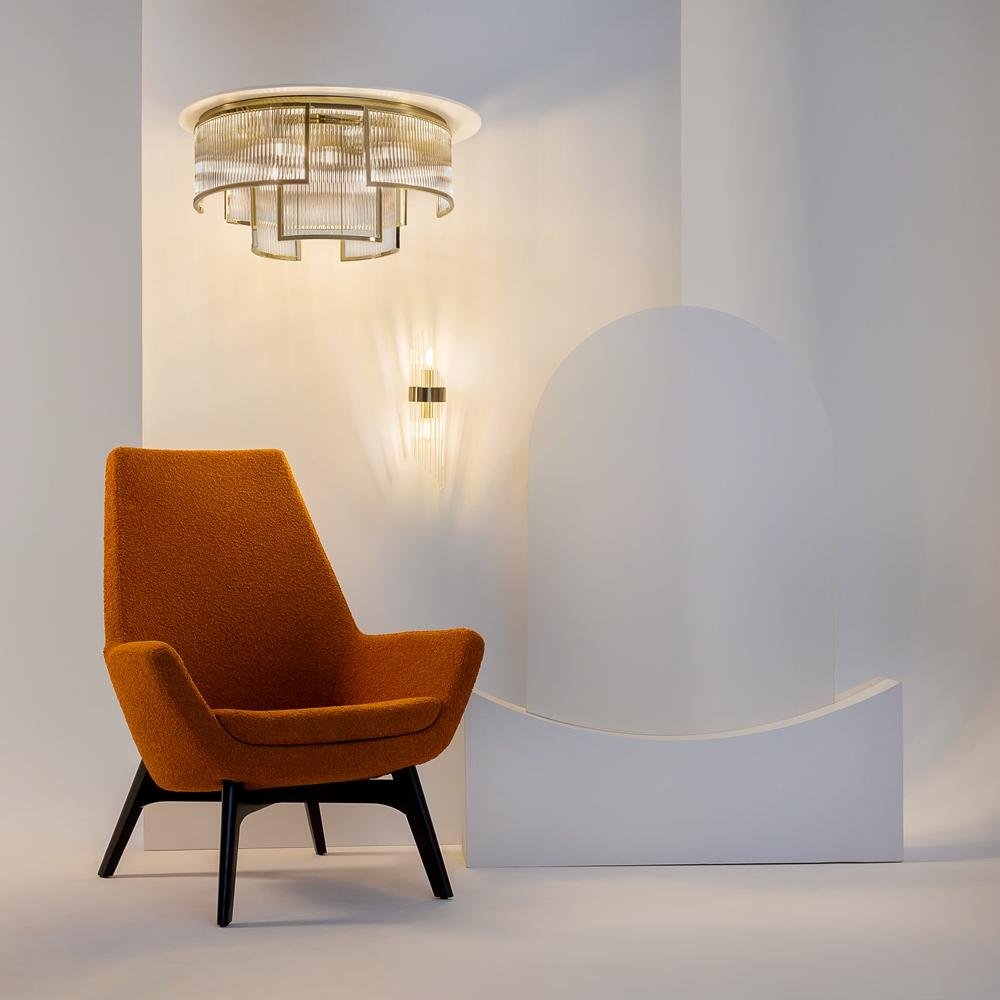 M MOD174CL-06G Stropní svítidlo Frame E14 6x60W zlatá kov sklo designové - MAYTONI (obrázek 5)
