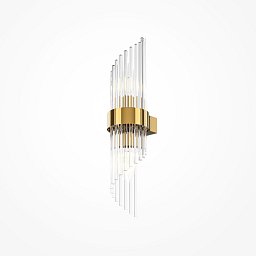 Obrázek pro produkt Nástěnné svítidlo Frame E14 2x60W zlatá kov sklo designové - MAYTONI