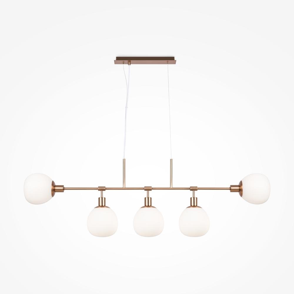 M MOD221PL-05G Závěsné svítidlo Erich E14 5x40W zlatá kov sklo - MAYTONI