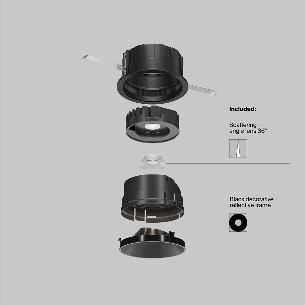 M DL057-10W3K-B Vestavné svítidlo Wise 10W IP 20 DL057-10W3K-B - MAYTONI (obrázek 9)