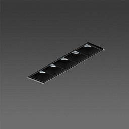 Obrázek pro produkt Zápustné svítidlo LENT MODULAR TRIMLESS 143x43mm černé 60º 5x2W CRI90 3000K DALI - BPM