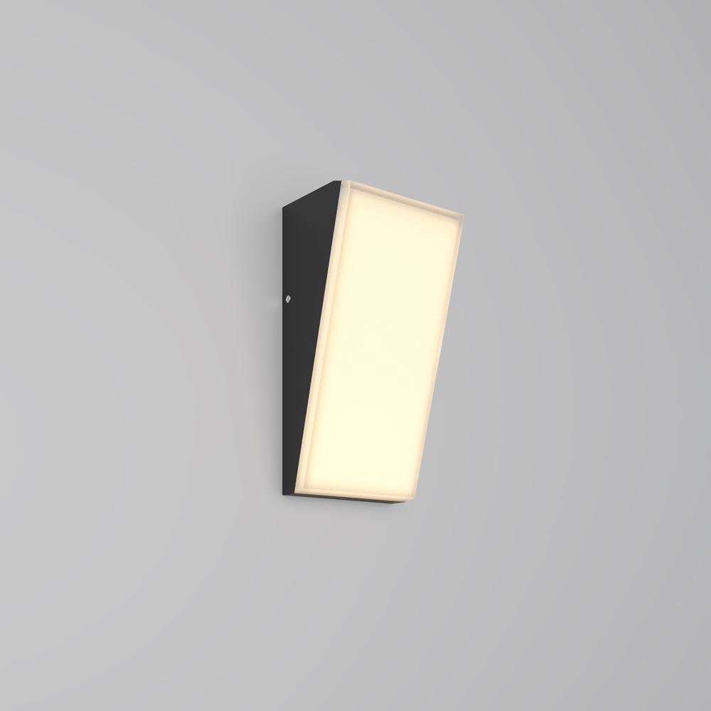 M O436WL-L10GF3K1 Nástěnné svítidlo Brick 3000K 10W teplá bílá 1100lm černý hliník IP54 - MAYTONI