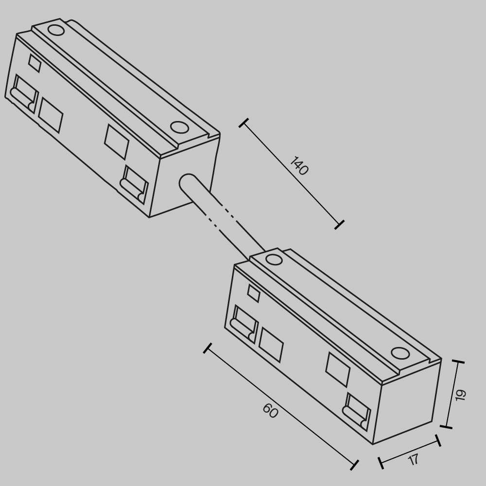 M TRA034CPC-42B-15-1 Flexispojka pro kolejnicový systém 48V DC plast černá Exility - MAYTONI (obrázek 5)