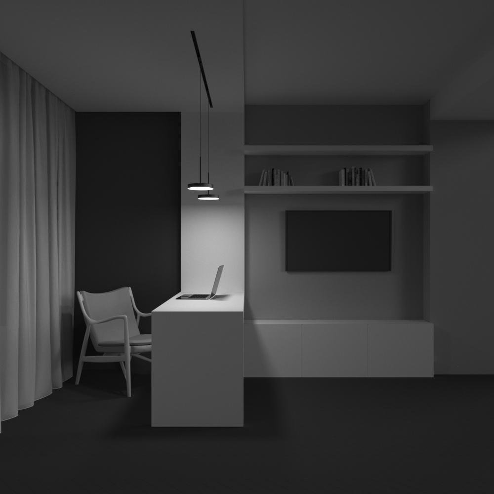 M TR123-4-15W-DS-B Závěsné svítidlo Plato 15W nastavitelná bílá 769lm černý hliník stmívatelné Exility - MAYTONI (obrázek 5)
