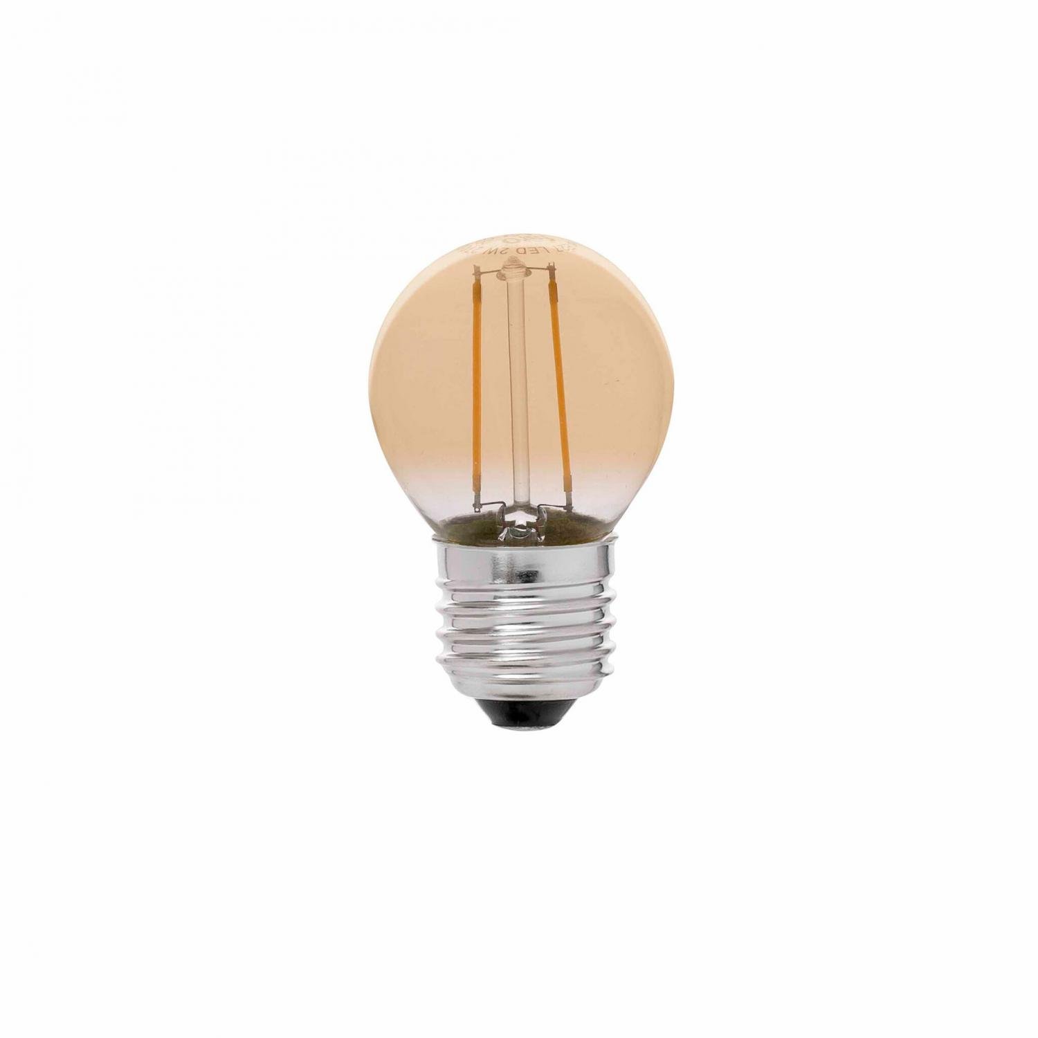 Levně FARO 17414 LED žárovka G45 E27 2W filament AMBER 2200K - FARO