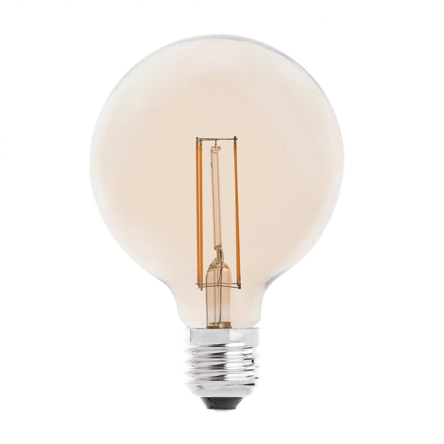 FARO 17429 LED žárovka GLOBE filament AMBER E27 4W 2200K - FARO